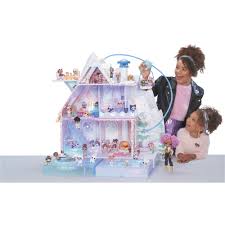 Lol surprise shaped rug floor mat large kids bedroom pink. Fingerhut L O L Surprise Winter Disco Chalet Doll House With 95 Surprises