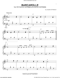 Offenbach Barcarolle Sheet Music For Accordion Pdf Sheet Music Sheet Music Notes Saxophone Sheet Music