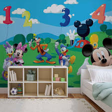 Disney Micky Maus Wallsticker Warehouse Fototapete Tapete Fotomural Mural Wandbild Mit Mickey Mouse M Wall Murals Photo Wallpaper Disney Mickey Mouse