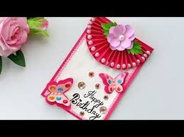 Beautiful Handmade Birthday Card Birthday Card Idea Youtube In 2020 Handmade Birthday Cards Greeting Cards Handmade Birthday Card Making Birthday