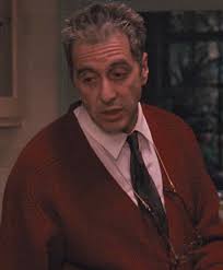 The Godfather, Part III: Pacino's Brick-Red Cardigan » BAMF Style