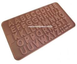 Moule Silicone Mini Alphabet Lettres Silicone Chocolate Molds Chocolate Molds Silicone Molds