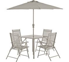 Buy Argos Home Milan 4 Seater Patio Set Mink Garden Table And Chair Sets Argos Garden Table And Chairs Table And Chair Sets Patio Set