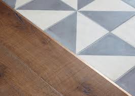 Wood To Tile Transition With Brass Or Copper Schluter Trim Strip Looks Great Transition Flooring Flooring Luxury Tile