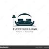 Furniture logo design vector symbol and icon of chairs. 1