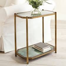 Kendall Rectangle Glass Side Table Glass Side Tables Rectangle Side Table Trending Side Table