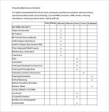 To accomplish this goal, facilities personnel conduct routine inspections. 39 Preventive Maintenance Schedule Templates Word Excel Pdf Free Premium Templates
