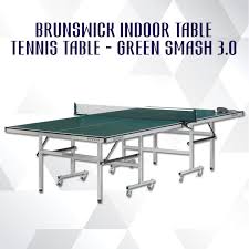 The Brunswick Indoor Table Tennis Table Green Smash 3 0 Features Quality Construction For Some Quality Time With Table Tennis Table Tennis Dimensions Indoor
