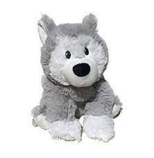 Intelex Cozy Microwaveable Plush Husky Lavender Scented Animals Lavender Scent Plush