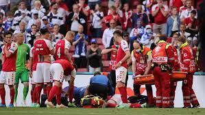 Denmark midfielder christian eriksen collapsed while playing and was given cpr by medics during his side's euro 2020 soccer match with finland on saturday, and the game has been suspended. Voz8hebpf7iqjm