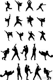 22 Sports Figures Silhouette Vector Silhouette Vector Photoshop World Vector Graphics