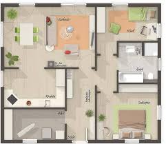 Klicken sie im grundriss auf die roten. Der Bungalow 92 Grundriss Bungalow 92 3 Zimmer Variante Ihr Fertighaus Von Town Country Haus