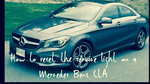 Mercedes Benz Cla Maintenance Light Reset Youtube