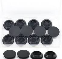 EASYEAH 12PCS Rubber Plugs for Round Holes - 1"(25mm) Black ...