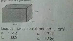 Inti dari pembahasan kali ini adalah tentang cara menghitung volume balok dan luas permukaan balok. Luas Permukaan Balok Adalah Brainly Co Id