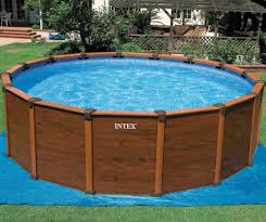 Intex Above Ground Pools With Wooden Frame Best Above Ground Pool Intex Above Ground Pools Backyard Pool