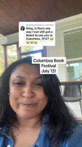 Replying to @mylanavy Ohio! I’m coming to the Columbus Book Festival  Saturday, July 13. There are no tickets left for my 4pm event, but i’ll be 