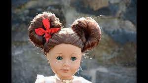 American Girl Doll Disney Hairstyle Minnie Mouse Buns Inspired By Cutegirlshairstyles American Girl Doll Hairstyles American Girl Hairstyles Disney Hairstyles