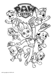 Paw patrol coloring page 01. Paw Patrol Coloring Pages Printable Free Pictures 50