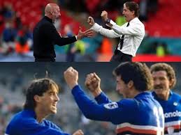 (christian charisius/dpa via ap) foto 1 di 3 euro 2020, mancini e. Vialli Mancini Storia D Amicizia Blucerchiata Il Corriere Del Pallone