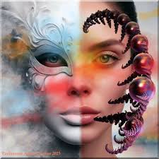 Apocryphal Self-Portraits #6 Homage to Eugenio Miccini (Digital Collage  2023)