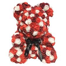 40cm red bear rose teddy bear rose flower. Valentines Day Gift Rose Teddy Bear Rose Flower Artificial Decoration Birthday Party Wedding Decor Girlfriend Gift Arrival D Buy At A Low Prices On Joom E Commerce Platform