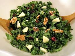 Salade De Chou Kale Fruitee Ma Cuisine Sante Recette Salade De Chou Salade Kale Chou Kale Recette
