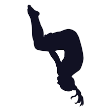 Exercise Gymnast Woman Somersault Silhouette Ad Sponsored Paid Gymnast Silhouette Somersault Exercise Silhouette Gymnastics Gymnastics Wall Art
