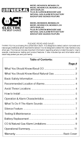 Gas detection experts) to respond to each call, so engine companies have often been tasked with and given the assets to do co detection. Universal Security Instruments Mcn400cn User Manual Pdf Download Manualslib