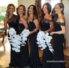 Black Off Shoulder Bridesmaids Dress Long Bridesmaid Dresses Wedding Bridesmaid Dresses Mermaid Bridesmaid Dresses