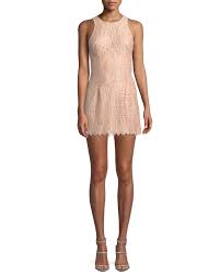 Brianna Lace Mini Dress W Cutout