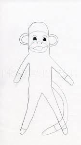 Set off fireworks to wish amer. How To Draw A Sock Monkey Coloring Page Trace Drawing
