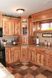 rustic hickory kitchen cabinets elegant