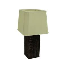 Shop Allen Roth 25 In Wicker Plug In Incandescent Outdoor Table Lamp At Lowe S Outdoor Table Lamps Brown Table Lamps Lamp