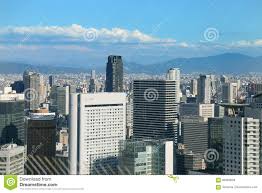 Kansai.die stadt ist das wirtschaftliche zentrum der region. Ansicht Uber Stadt Osaka Japan Redaktionelles Stockbild Bild Von Osaka Wolkenkratzer 95394859