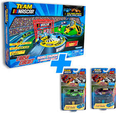 Fanduel fantasy nascar is here! Amazon Com Far Out Toys Nascar Crash Circuit Ultimate Road Course Bundle With Huge Race Track Winner S Circle 4 Cars Total Electric Powered Over 6 Ft Assembled Capture The Momentum And