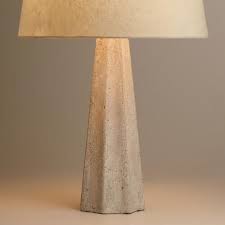 Concrete Pillar Table Lamp Base Table Lamp Lamp Table Top Lamps