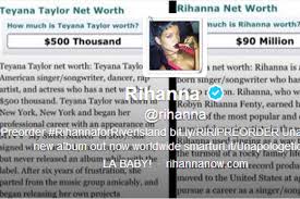 Последние твиты от teyana m.j. Rihanna And Teyana Taylor Twitter Beef Rihanna Age Albums