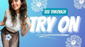 Megan Mae TRANSPARENT BOTTOMS Try On Skirts & Pants Mirror View After 1:23  - YTboob