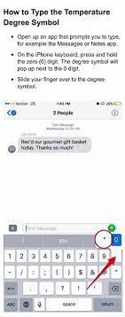 How To Type The Degree Symbol Apple Iphone Iphone Keyboard Apple Inc Computer Software