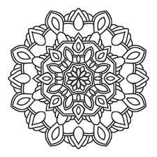 曼陀羅花圖矢量 裝飾 葡萄酒 插圖向量圖案素材免費下載 png eps和ai素材下載 pngtree flower illustration flower mandala cute coloring pages