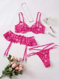 Bordado Simples Lingerie Sensual Shein Brasil