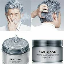 Wash hair using professional salon hair washing techniques. Grey Hair Wax By Mofajang Description Styling Pomades Waxes 120gram Pre Order Only Deliver Cabelo Cinza Prata Cabelos Grisalhos Cabelo Grisalho Masculino