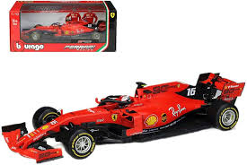 Ferrari formel 1 auto 2019. Amazon Com Ferrari Sf90 16 Charles Leclerc F1 Formula 1 2019 1 18 Diecast Model Car By Bburago 16807 Cl Toys Games