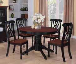 Amart furniture has an extensive range of dining tables to suit every home's size, style and budget. Coaster Addison 5 Piece Round Dining Table Set In Black And Cherry 103700 Coaster Furniture