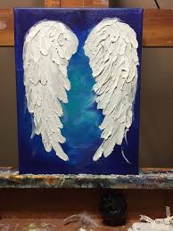 Angel Wings Painting Have Your Very Own Custom Angel Wings Etsy Angel Wings Art Flugel Zeichnung Selbstgemachte Leinwandkunst