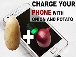 Check out how can you charge your phone with a potato. Redpanti Charge A Phone S Battery With Onion And Potato Youtube