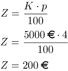 Du willst dir ein auto kaufen und nimmst dafür einen kredit von 8.500 € auf, für den die bank von dir 5,5% zinsen erhält. Zinsen Berechnen