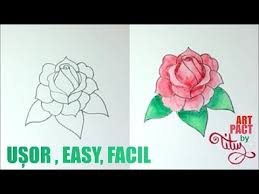 Sa spune ca afrodita a transformat in trandafiri rosii sangele. Cum Sa Desenezi Un Trandafir How To Draw A Rose Youtube