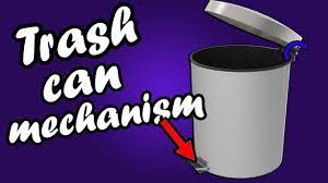 Eko's 5 liter grace white trash can (approx. Trash Can Mechanism Youtube